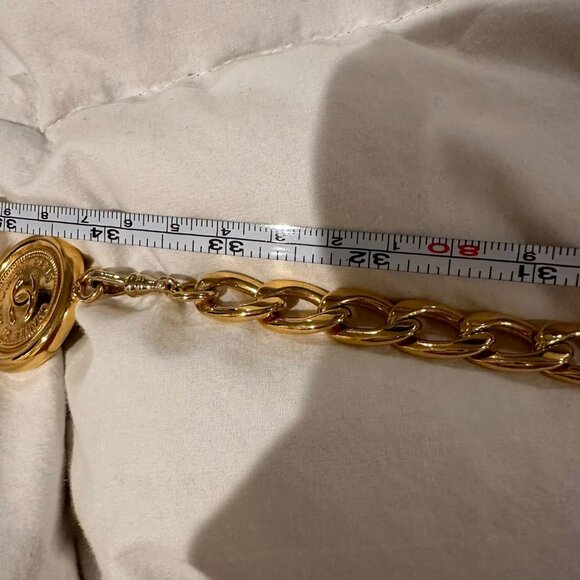 Chanel Vintage Gold Plated Coin Belt - Picture 10 of 13